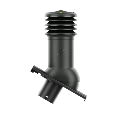 HV-150-15-D13 Kominek wentylacyjny HiVent do dachówki cementowej Romańska fi 150mm nieocieplony GRAFITOWY LUMINO/CISAR