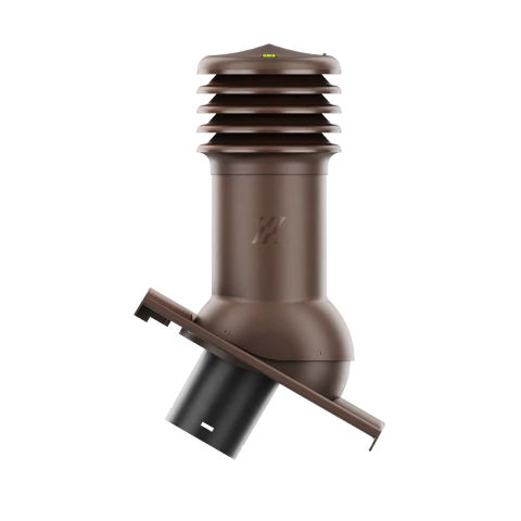 HV-150-17-D13 Kominek wentylacyjny HiVent do dachówki cementowej Romańska fi 150mm nieocieplony BRĄZOWY LUMINO