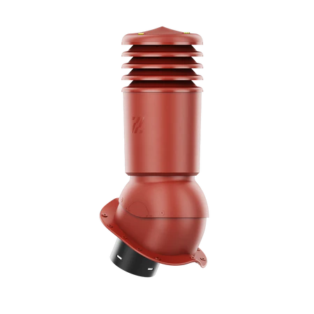 HVO-150-04-PN Kominek wentylacyjny HiVent do blachodachówki profil N fi 150mm ocieplony czerwony