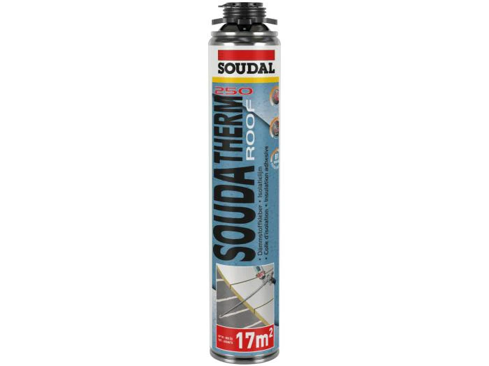 Klej poliuretanowy w aerozolu pomarańczowy SOUDAL SOUDATHERM ROOF 250 800ml