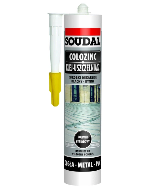 Klej uszczelniający do Anthry czarnoszary 7021 SOUDAL COLOZINC 290ml