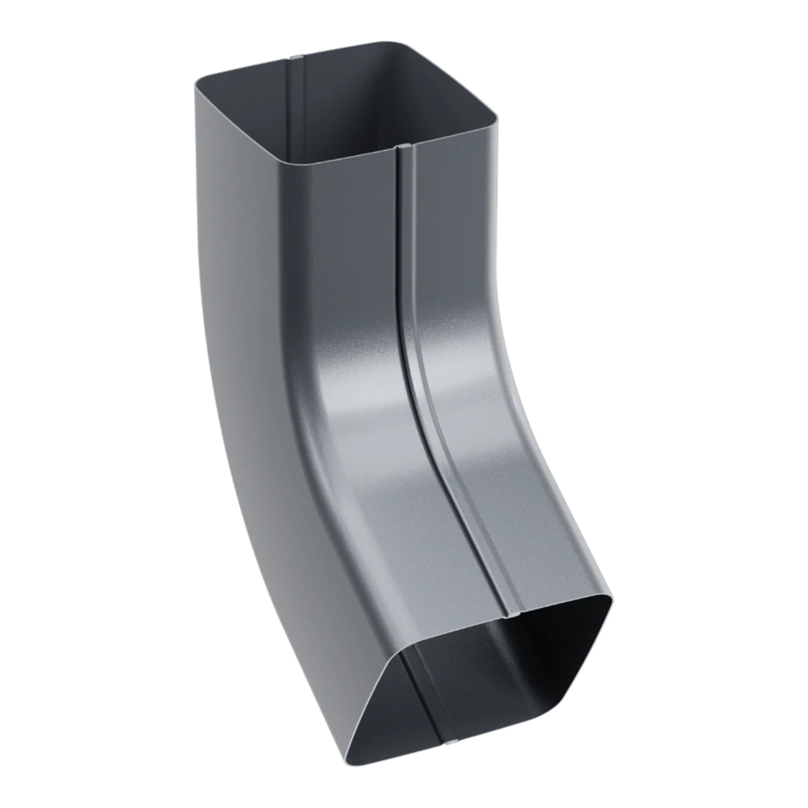 Kolanko 60° do systemu Budmat  Flamingo iQ 80 / antracyt