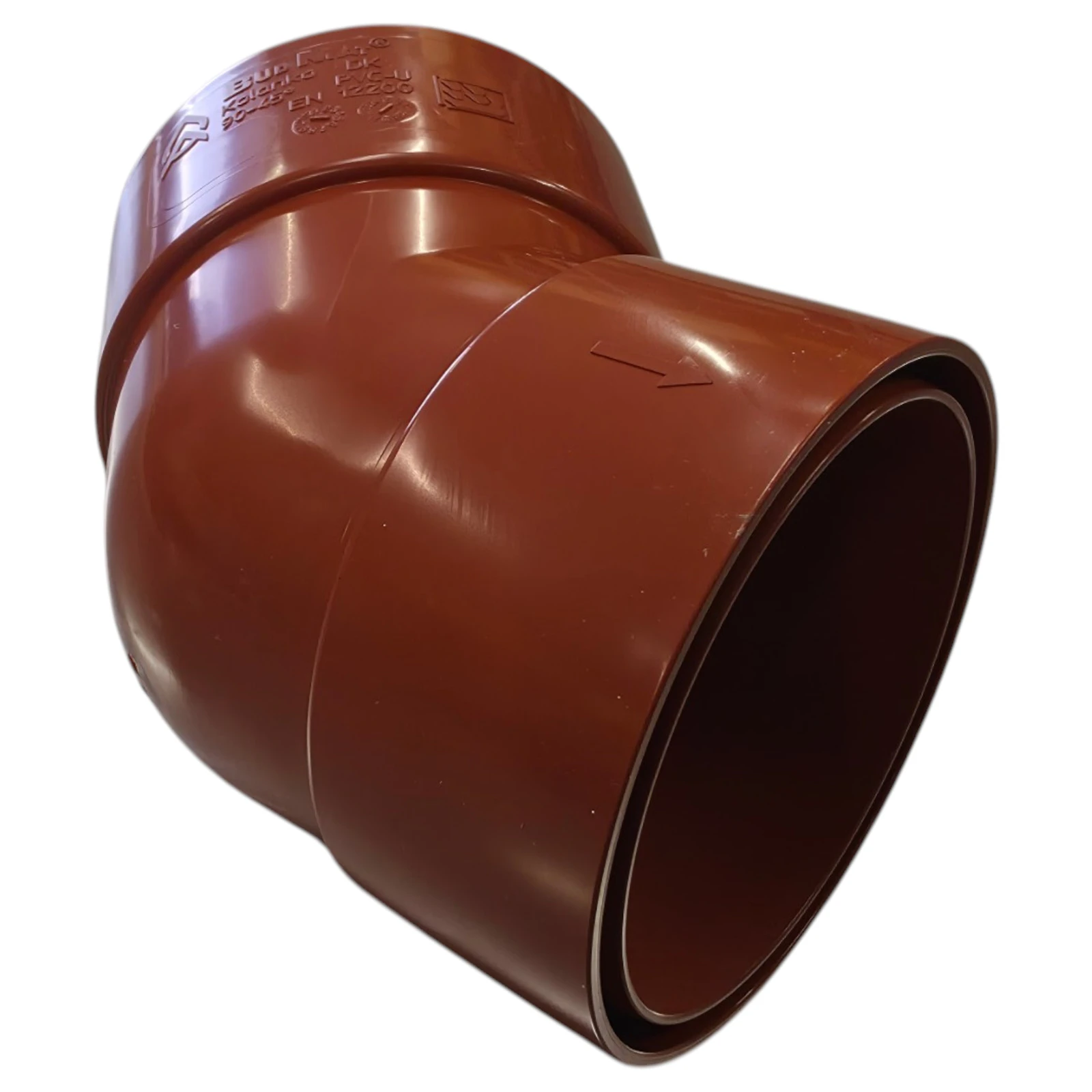 Kolanko do systemu Budmat ProAqua 90 ceglaste 8004 / 45° dwukielichowe