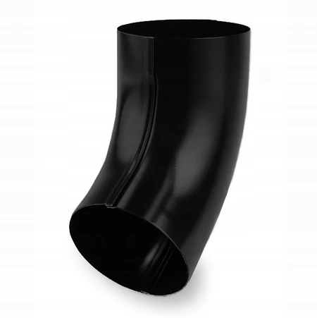 Kolano 60° do rury spustowej Galeco Stal 90 mm czarny