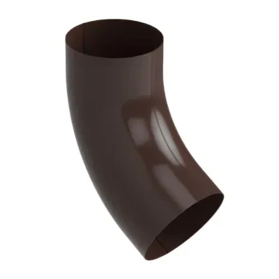 Kolano 60° stalowe Galeco 100 mm ciemnobrązowy RAL8019