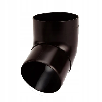 Kolano 67° do rury spustowej Galeco PVC 50 ciemnobrązowy RAL8019