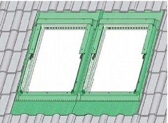 Kołnierz do okna dachowego Fakro KHV-3-AT Thermo 66x140 RAL7016