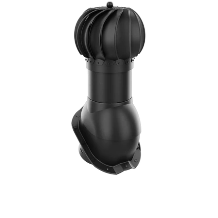 Kominek obrotowy Krono-Plast Rotoline z nasadą kulistą do blachodachówki, profil J 125 mm