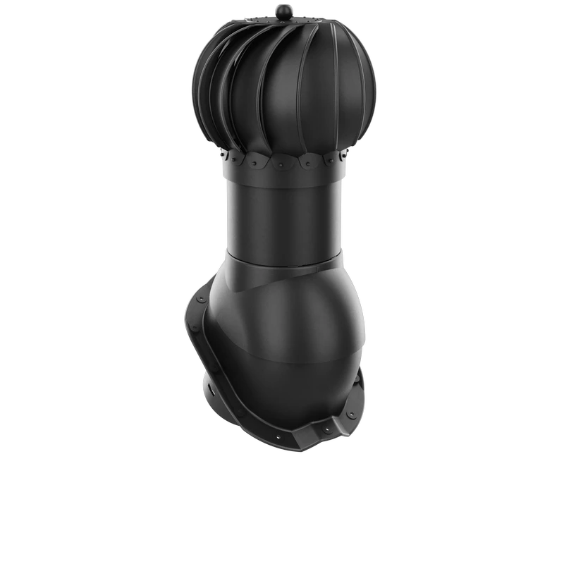 Kominek obrotowy Krono-Plast Rotoline z nasadą kulistą do blachodachówki, profil J 125 mm