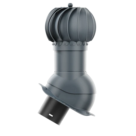 Kominek obrotowy Krono-Plast Rotoline z nasadą kulistą do blachodachówki, profil B 150 mm