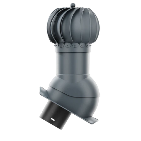 Kominek obrotowy Krono-Plast Rotoline z nasadą kulistą do blachodachówki, profil W 150 mm