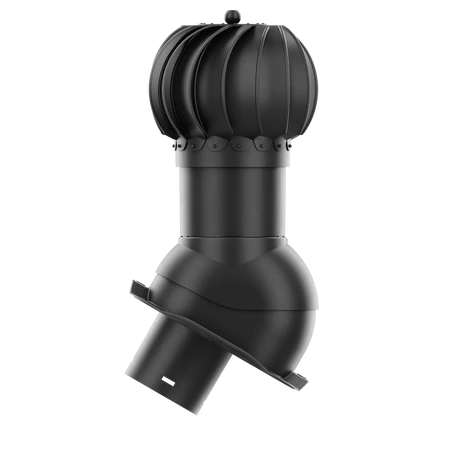Kominek obrotowy Krono-Plast Rotoline z nasadą kulistą do blachodachówki, profil J 125 mm