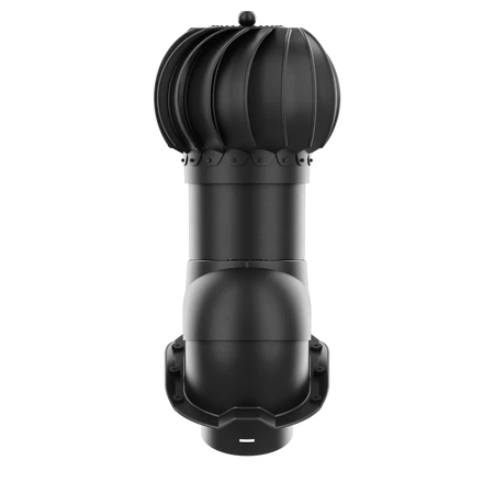 Kominek obrotowy Krono-Plast Rotoline z nasadą kulistą do blachodachówki, profil J 125 mm