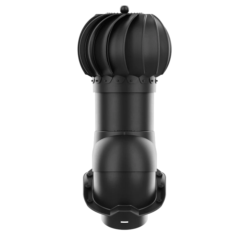 Kominek obrotowy Krono-Plast Rotoline z nasadą kulistą do blachodachówki, profil J 125 mm