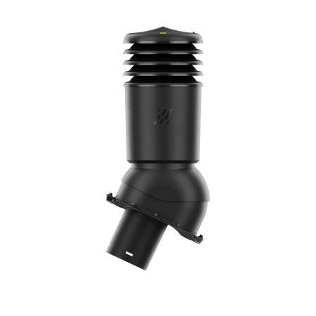 Kominek wentylacyjny HiVent ocieplony fi 125mm - CZARNY