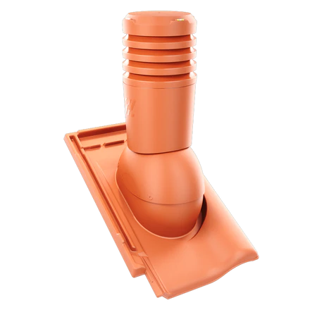 Kominek wentylacyjny Krono-Plast Ecoline do dachówki ceramicznej rubin 9v 150 mm