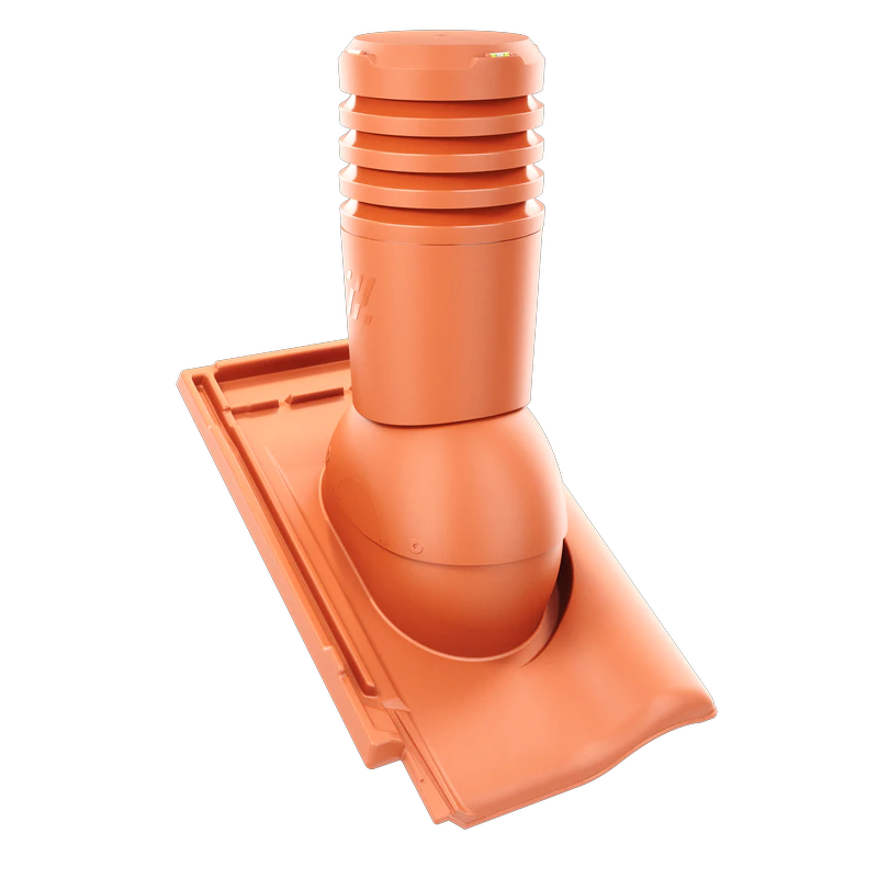 Kominek wentylacyjny Krono-Plast Ecoline do dachówki ceramicznej rubin 9v 150 mm