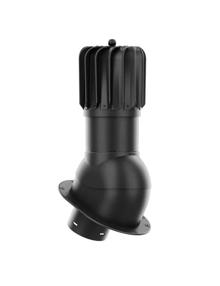 Kominek wentylacyjny Krono Plast ROTOLINE 150 mm - podłużny - czarny