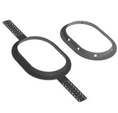 Kominek z podstawą płaską HiVent 150mm HVO-150-09-PI antracyt ocieplony (Garda, rąbek, gont, papa)