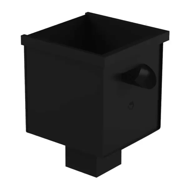 Kosz zlewowy Galeco STAL2 do rury 80x80mm czarny