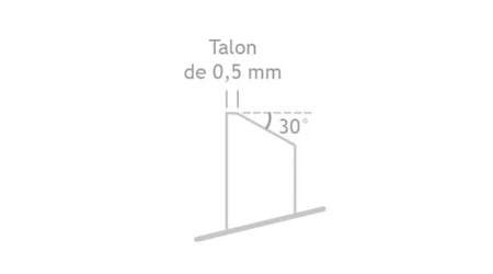 Kowadełko dekarskie lewe kute 500 mm Jouanel ENCG500