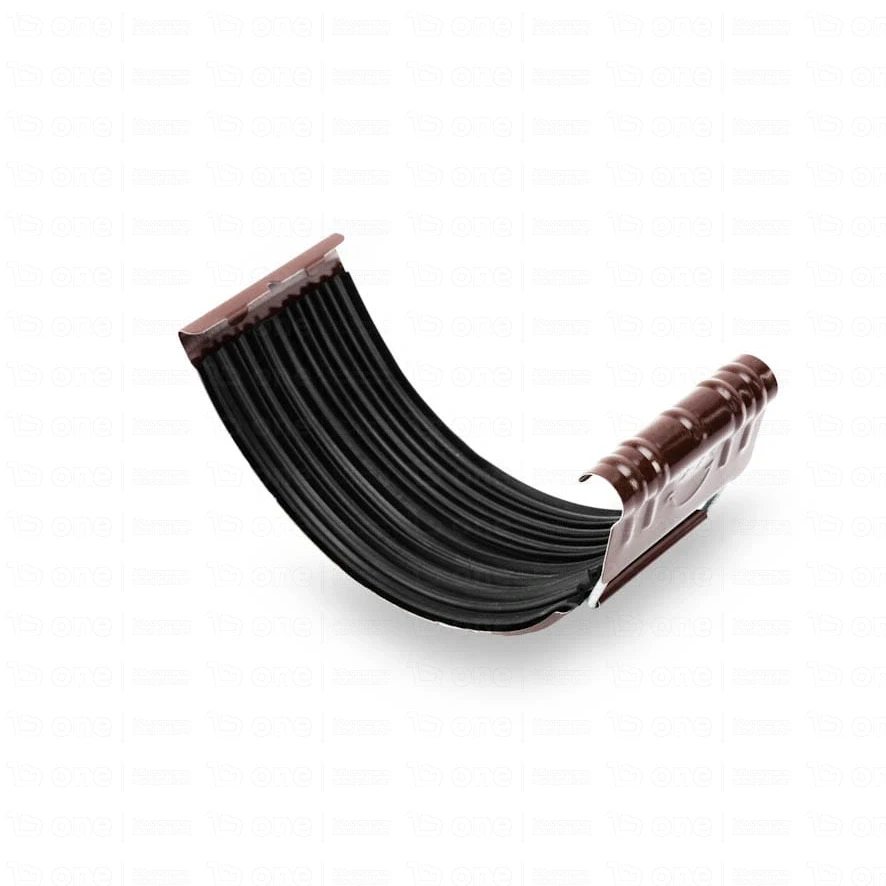 Łącznik klamrowy złączka rynny 135mm GALECO STAL ciemnobrązowy RAL 8019
