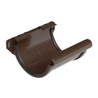 Łącznik rynny PVC 130 mm brąz czekoladowy RAL8017 Galeco