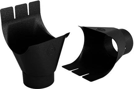 Lej spustowy sztucer do BUDMAT FLAMINGO 150/100 czarny / 9005