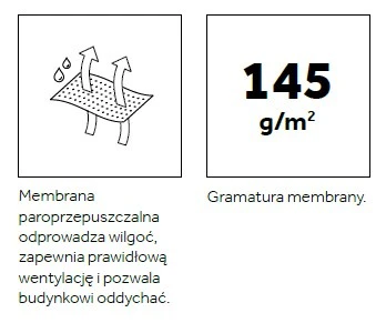 Membrana dachowa Braas Divoroll Kompakt + 145g/m2 (1m2)
