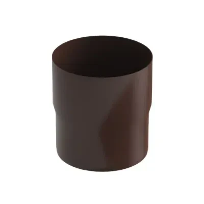 Mufa rury spustowej 100 mm Stal brąz ciemny RAL8019 Galeco