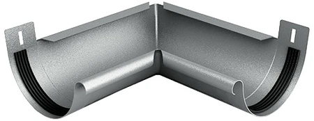 Narożnik wewnętrzny 90° do systemu Budmat Flamingo 125 mm silver 045 9006