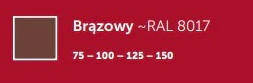 Narożnik wewnętrzny PROAQUA 100 mm - brązowy