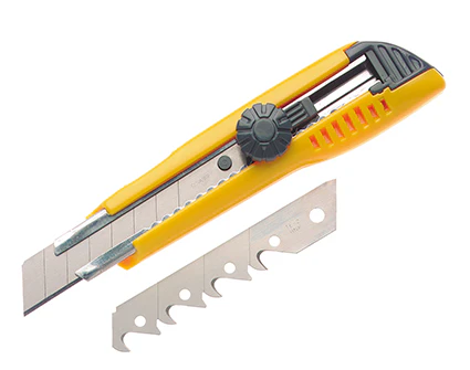 Nóż dekarski 18 mm z dwoma ostrzami 18mm solidny  Jouanel CUT182L