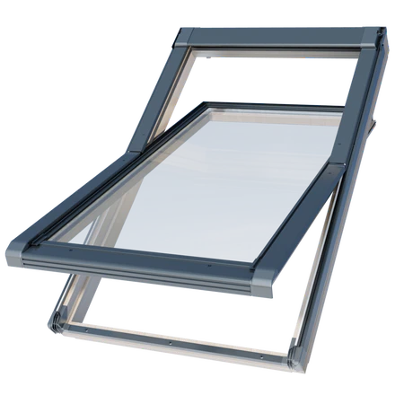 Okno dachowe drewniane obrotowe 2-szybowe OKPOL NKV S2 114x118