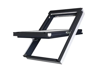 Okno dachowe obrotowe Fakro PTP-V/AC U4 antracyt RAL 7016 55x78