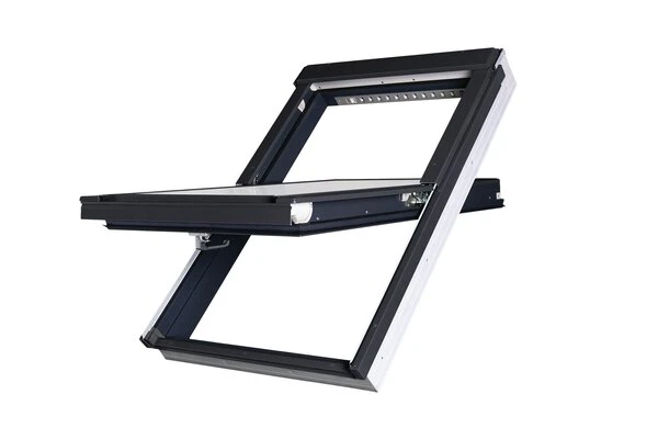 Okno dachowe obrotowe Fakro PTP-V/AC U4 antracyt RAL 7016 55x78