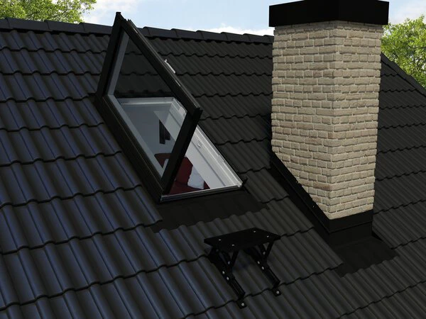 Okno dachowe wyłazowe 3-szybowe PVC Fakro PWP/L U5 78x118