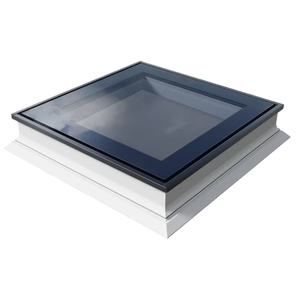 Okno do dachu płaskiego nieotwierane PVC 2-szybowe OKPOL PGX A1 60x60