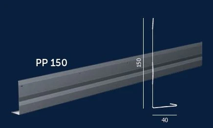 Pas podrynnowy PP150 Budmat obróbka D-MATT antracy