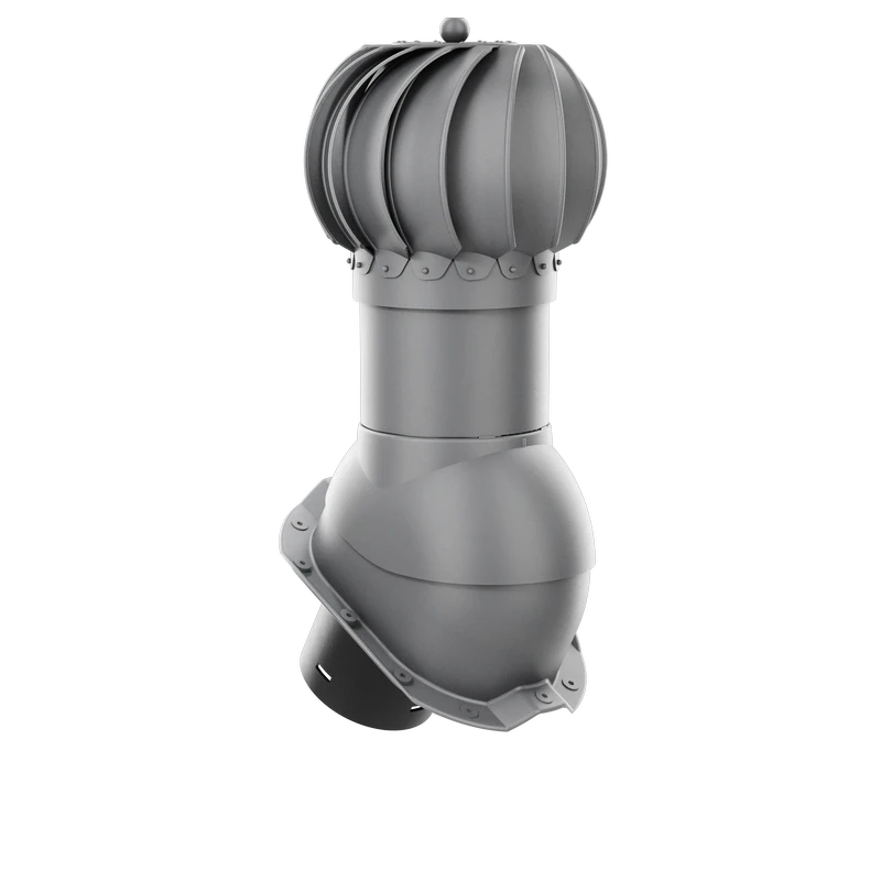 RLK-125-03-PJ Kominek obrotowy Rotoline do blachodachówki profil J fi 125mm kulisty grafit
