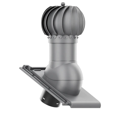 RLK-125-18-D10 Kominek obrotowy Rotoline do dachówki ceramicznej Bergamo fi 125mm kulisty ANTRACYT ANGOBA