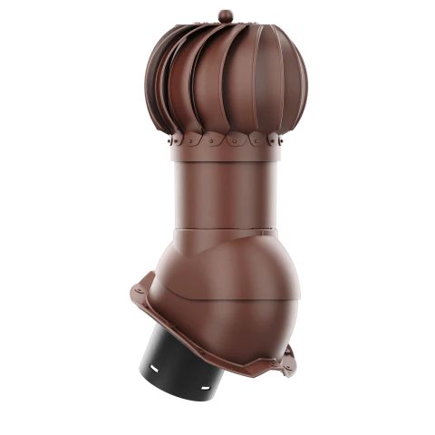 RLK-150-01-PT18 Kominek obrotowy Rotoline do blachy trapezowej profil T18 fi 150mm kulisty brąz