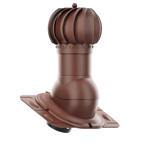 RLK-150-01-UNI Kominek obrotowy Rotoline uniwersalny fi 150mm kulisty brąz