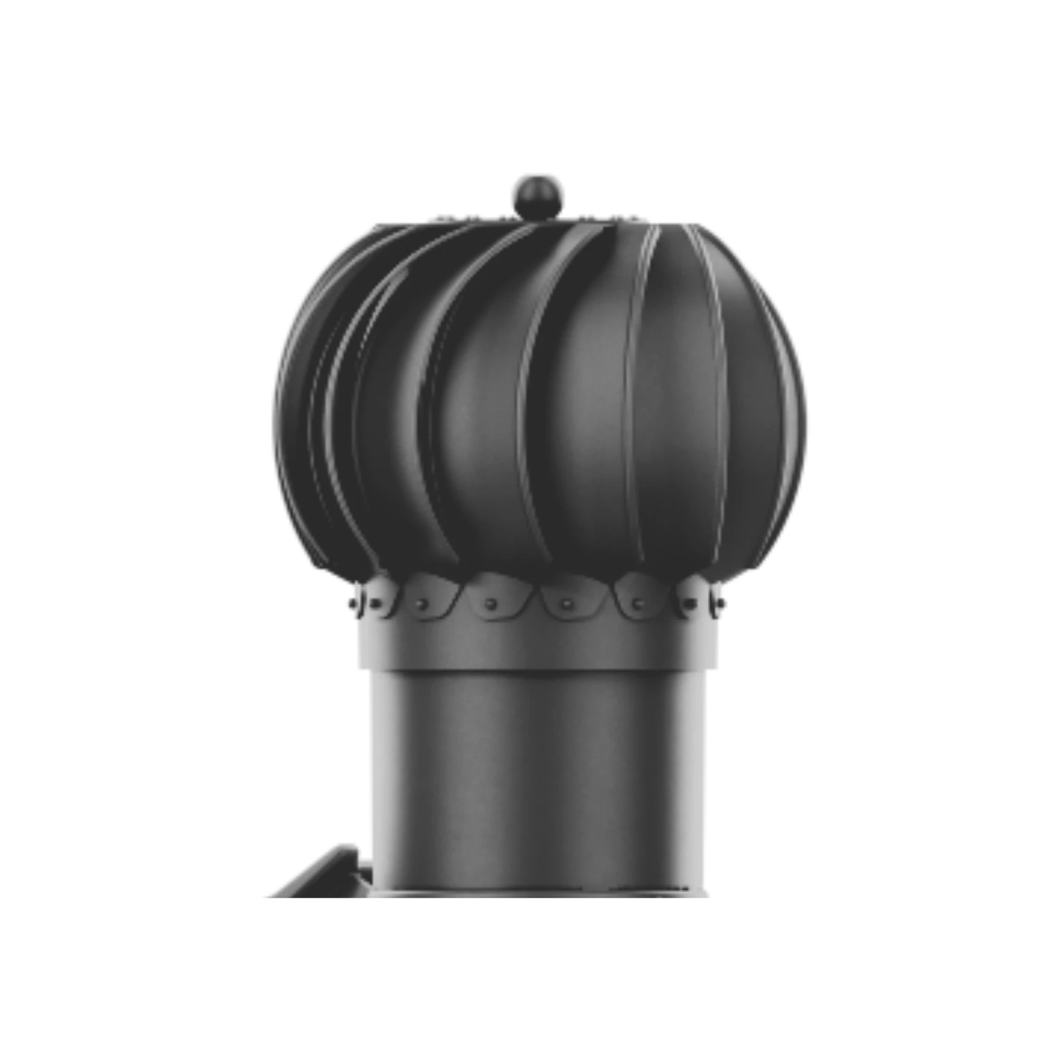 RLK-150-03-PE Kominek obrotowy Rotoline do blachodachówki profil E fi 150mm kulisty grafit