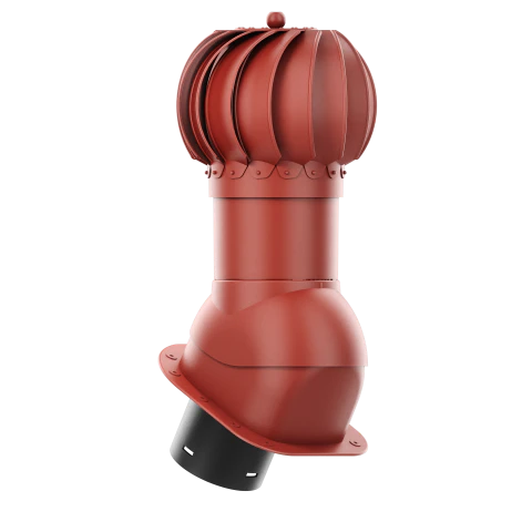 RLK-150-04-PH Kominek obrotowy Rotoline do blachodachówki profil H fi 150mm kulisty czerwony