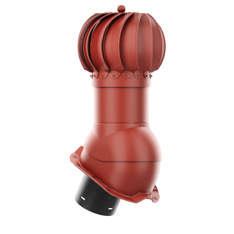 RLK-150-04-PT18 Kominek obrotowy Rotoline do blachy trapezowej profil T18 fi 150mm kulisty czerwony