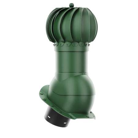 RLK-150-05-PA Kominek obrotowy Rotoline do blachodachówki profil A fi 150mm kulisty zielony