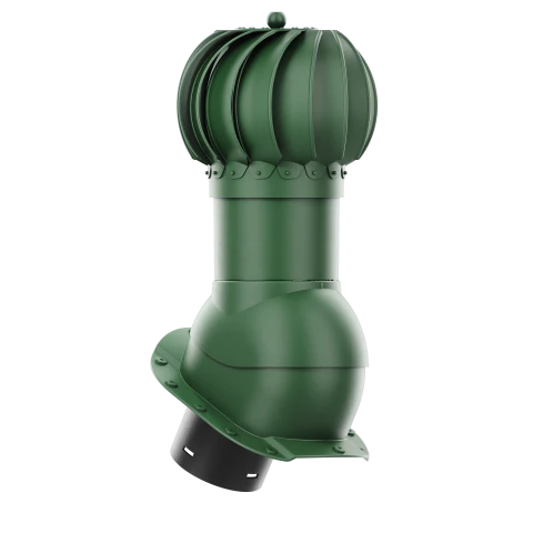 RLK-150-05-PA Kominek obrotowy Rotoline do blachodachówki profil A fi 150mm kulisty zielony