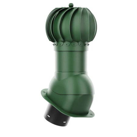 RLK-150-05-PH Kominek obrotowy Rotoline do blachodachówki profil H fi 150mm kulisty zielony