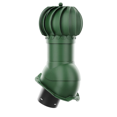 RLK-150-05-PT18 Kominek obrotowy Rotoline do blachy trapezowej profil T18 fi 150mm kulisty zielony